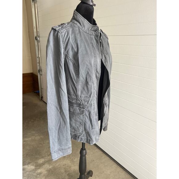 Aeropostale Gray Full Zip Jacket - Women's Size M - Picture 5 of 9